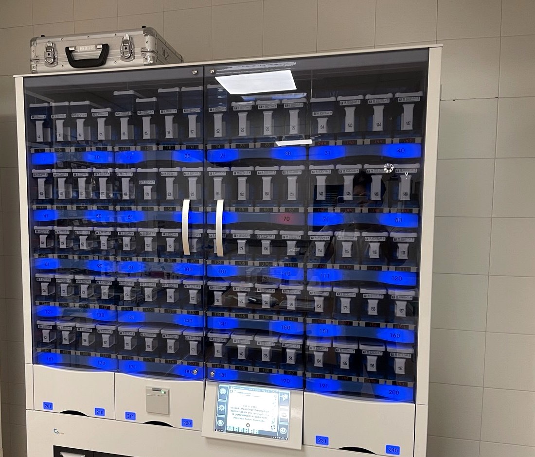 Máquina de SPD en Farmacia Frau